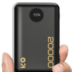 GOBOULT 20000 mAh 22.5 W Power Bank (Pure Black, Lithium Polymer, Fast Charging for Earbuds, Mobile)