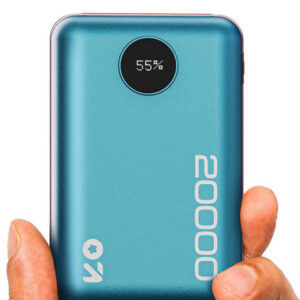 GOBOULT 20000 mAh 22.5 W Power Bank (Teal, Lithium Polymer, Fast Charging for Earbuds, Mobile)