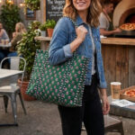 Gulaab Jaipur Floral Printed Cotton Structured Tote Bag
