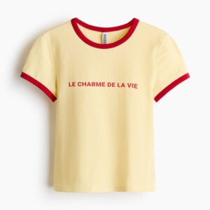 H&M Fitted Cotton T-Shirt