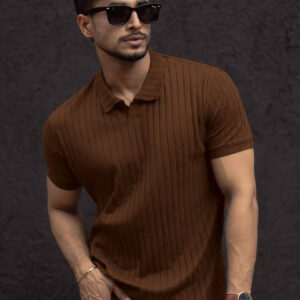 HAPPY KHAJANA Men Polo Collar T-shirt