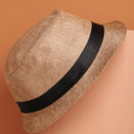 HAUTE SAUCE Beige Textured Fedora Hat