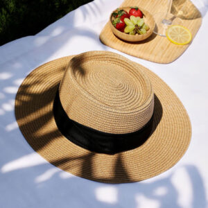 HAUTE SAUCE by Camp Women's Tropez Panama Hat - Tan Brown