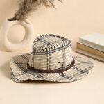 HAUTE SAUCE Women Beige Checked Fedora Hat