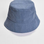 HAUTE SAUCE Women Blue Striped Bucket Hat