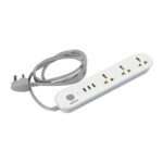 Havells USB Star - 3 Sockets And 3 USB Ports 240V-6A Extension Board - 1.5m