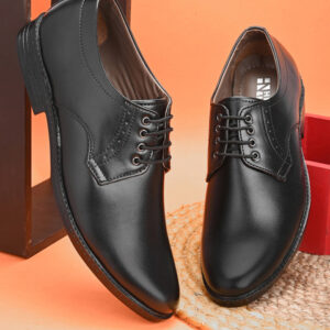 HERE&NOW Men Round Toe Formal Derbys