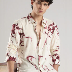 HERE&NOW Men Slim Fit Printed Casual Shirt