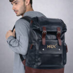 HRX by Hrithik Roshan Unisex Leather Anti Theft Backpack