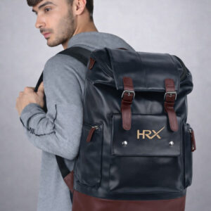 HRX by Hrithik Roshan Unisex Leather Anti Theft Backpack