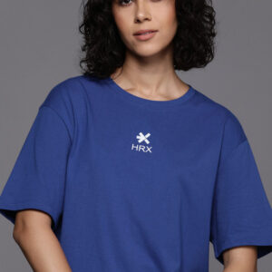 HRX by Hrithik Roshan Women Brand Logo Printed T-shirt