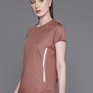 HRX by Hrithik Roshan Women Rapid-Dry Training T-shirt with Reflective Detail