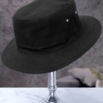 Infispace Women Black Embroidered Bucket Hat