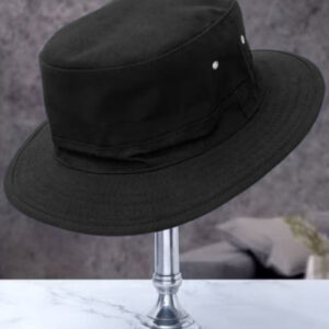 Infispace Women Black Embroidered Bucket Hat