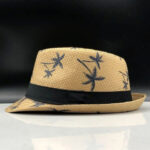 Infispace Women Brown Self Design Fedora Hat