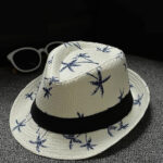 Infispace Women White Self Design Fedora Hat