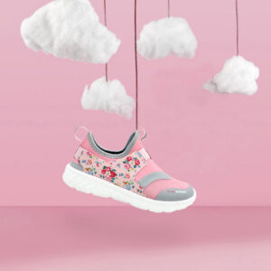 KazarMax Girls Woven Design Lightweight Slip-On Sneakers