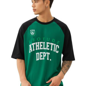 Leotude Men Typography Printed Oversized T-shirt