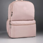 Lino Perros Women Dusty Pink Solid 13 Inch Laptop Backpack