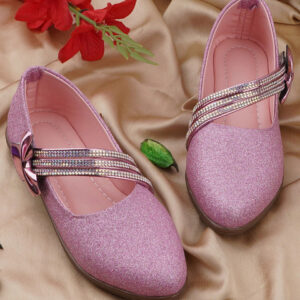 LMG Lifestyle Girls Embellished Round Toe Ethnic Ballerinas
