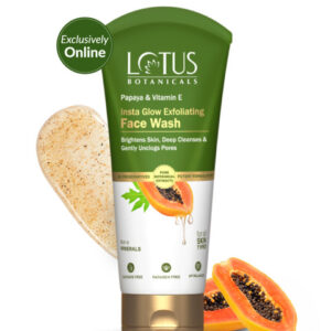 Lotus Botanicals Papaya & Vitamin E Exfoliating Face Wash - 100 ml