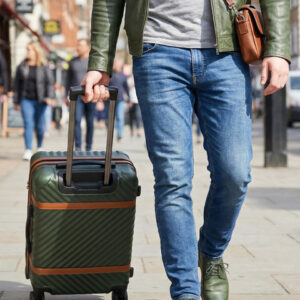 LOUIS POLO MotoStripe Cabin Trolley Suitcase - Volume 49 L