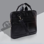 Martucci Unisex Solid Synthetic Leather Laptop Bag