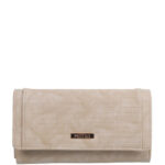 Metro Women Beige-Coloured Purse Clutch