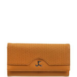 Mochi Yellow Textured Foldover Clutch