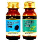 Park Daniel Set Of 2 Pure & Natural Black Seed & Tea Tree Oil - 30 ml Each