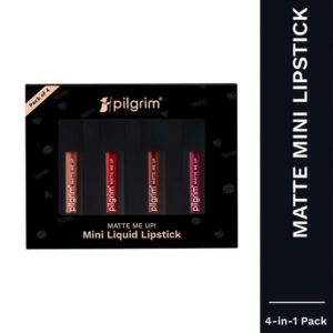 Pilgrim Set Of 4 Matte Me Up Mini Liquid Lipstick - 4 ml Each - Always On Top