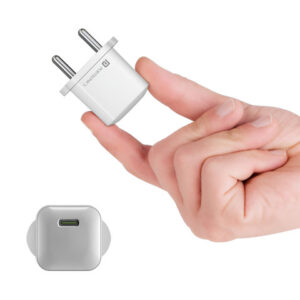 Portronics Adapto 20 Lite Smallest 20W GaN Wall Charger With Type C PD Fast Charging