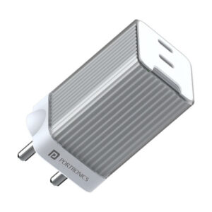 Portronics Adapto 4 Fast Charging Adapter, 45W High Power Wall Charger with Dual PD 3.0 P