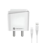 Portronics Adapto 40 C,18w 3A Mach USB Fast Charging Adaptor With 1M Type C Cable