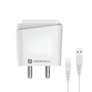 Portronics Adapto 40 C,18w 3A Mach USB Fast Charging Adaptor With 1M Type C Cable