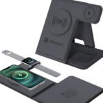 Portronics Freedom Fold 3 15W 3In1 Foldable MagSafe Compatible Wireless Charger For iPhone