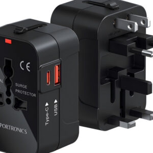 Portronics Juicemate Universal Travel Adapter With 20W Type C PD & 18W USB-A Output Port