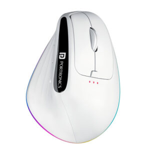 Portronics Toad Ergo 3 Ergonomic Wireless Mouse With RGB 2400 DPI Dual Modes