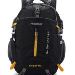 Provogue Unisex Black & Yellow Backpack with Hip Strap & Rain Cover 31L