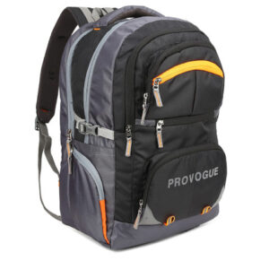 Provogue X fwd Unisex Black & Grey Colourblocked Backpack with Reflective Strip 41 L