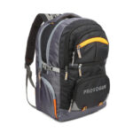 Provogue X fwd Unisex Black & Grey Colourblocked Backpack with Reflective Strip