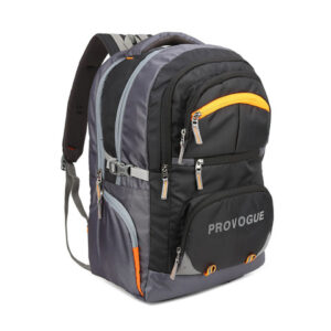 Provogue X fwd Unisex Black & Grey Colourblocked Backpack with Reflective Strip