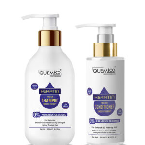 Quemico Professionnel Set of Keratin Protein Smooth Shampoo 300ml & Conditioner 150ml