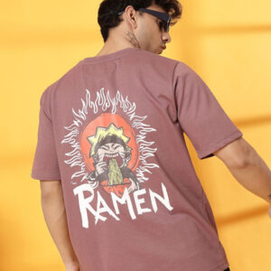 Rigo Unisex Naruto Graphic Printed Round Neck Cotton Oversized T-shirt