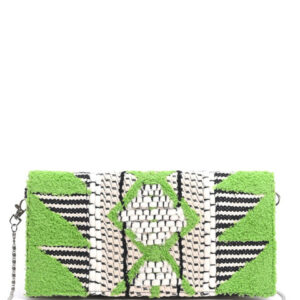 Sangria Taffy Embroidered Clutch