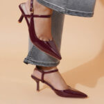 Sherrif Shoes Pointed Toe Slingback Backstrap Mules