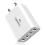 SIGNATIZE 22W Multi-Port Smart Charger with 4 USB Ports and Fast Charging