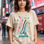 SMARTEES Graphic Printed Extended Sleeves Cotton Oversized T-shirt