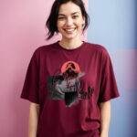 SMARTEES Graphic Printed Round Neck Cotton Oversized T-shirt
