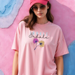 SMARTEES Women Printed Drop-Shoulder Cotton T-shirt